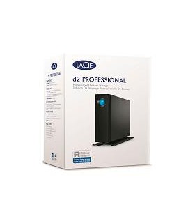 DISCO DURO EXTERNO LACIE D2 PROFESSIONAL 18TB 3.5 ESCRITORIO USB 3.1 TIPO-C USB 3.0 NEGRO WIN MAC ADAPT DE ALIMENTACION