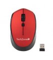 MOUSE TECHZONE TZ19MOU01-INAR OPTICO NANO USB BOTONES ROJO