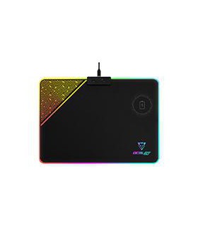 OCELOT MOUSE PAD RIGIDO TIPO RGB, CARGA INALAMBRICA PARA SMARTPHONES, CONEXIN MEDIANTE USB PLUG AND PLAY