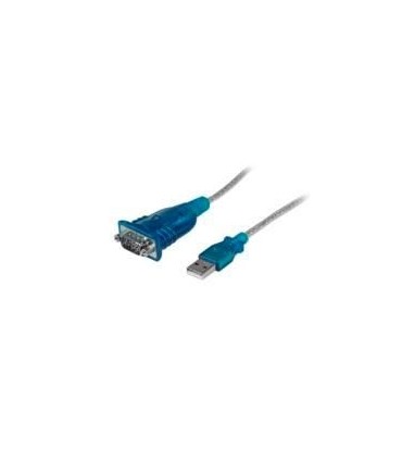 CABLE ADAPTADOR DE 43CM USB-A A SERIE RS232 DE 1 PUERTO SERIAL DB9 - MACHO A MACHO - CONVERSOR COMPATIBLE CON WINDOWS 8 - STARTE