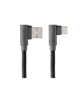 CABLE TIPO C HUNE HIEDRA SUSTENTABLE TRENZADO CARGA RAPIDA Y DATOS 90ª  1.2M (ROCA)