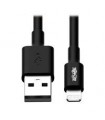 CABLE USB TRIPP-LITE M100-010-BK CABLE DE SINCRONIZACIÓN Y CARGA USB A A LIGHTNING, CERTIFICADO MFI - NEGRO, M/M, USB 2.0, 3.05