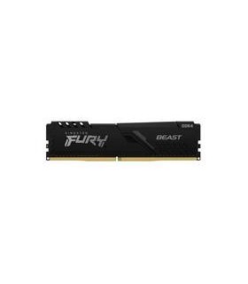 MEMORIA KINGSTON DIMM DDR4 16GB 3200MHZ FURY BEAST BLACK XMP CL16 288PIN 1.35V C/DISIPADOR DE CALOR P/PC/GAMER/ALTO RENDIMIENTO