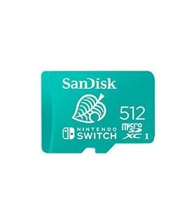MEMORIA SANDISK 512GB MICRO SDXC NINTENDO SWITCH 100MB/S 4K FULL HD U3 V30