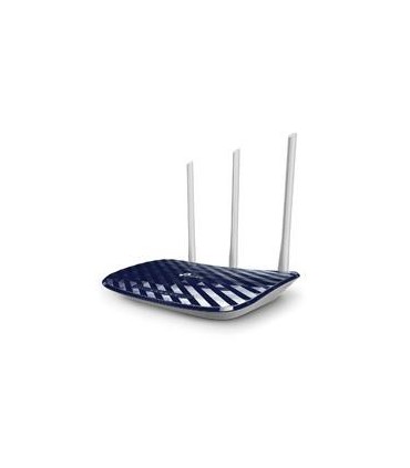 ROUTER INALAMBRICO TP-LINK ARCHER C20W WISP AC750 DUAL BAND 2.4GHZ A 300MBPS Y 5GHZ A 433MBPS 4 PUERTOS LAN 10/100 1 PUERTO WAN