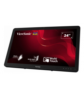 MONITOR TOUCH VIEWSONIC TD2430/ TECNOLOGIA CAPACITIVA/  24 PULGADAS/ FULL HD / 1920 X 1080 / VGA / HDMI / VESA / CABLE HDMI /CAB