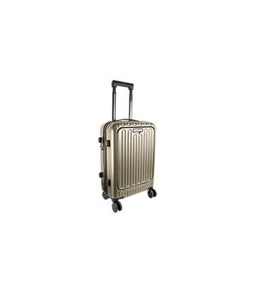 MALETA RIGIDA ROTACION 360 GRADOS EN RUEDAS CON TROLLEY PERFECT CHOICE AIRLY - GRIS