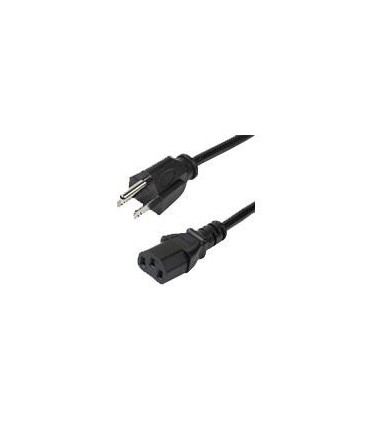 PAQUETE DE 10 CABLES DE CORRIENTE DE 3M ESTANDAR DE ALIMENTACION PARA COMPUTADORA - 18 AWG - NEMA5-15P A C13 - 10A 125V - STARTE