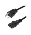 PAQUETE DE 10 CABLES DE CORRIENTE DE 3M ESTANDAR DE ALIMENTACION PARA COMPUTADORA - 18 AWG - NEMA5-15P A C13 - 10A 125V - STARTE