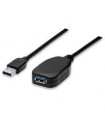 CABLE USB,MANHATTAN,150712, V3.0 EXT. ACTIVA  5M NEGRO