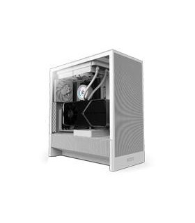 GABINETE NZXT H5 FLOW /BLANCO /VIDRIO TEMPLADO/2 VENTILADORES/F120Q /MID TOWER /USB TIPO C /GAMER