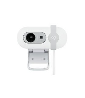 WEBCAM LOGITECH BRIO 100 BLANCO FHD 1080 A 30 FPS 58° RIGHTLIGHT 2, MICROFONO USB-A WIN/  MAC / CHROME